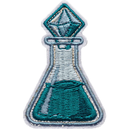 Science badge tile for a custom school license plate frame