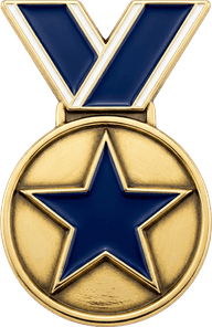 Achievements badge tile for a custom school license plate frame